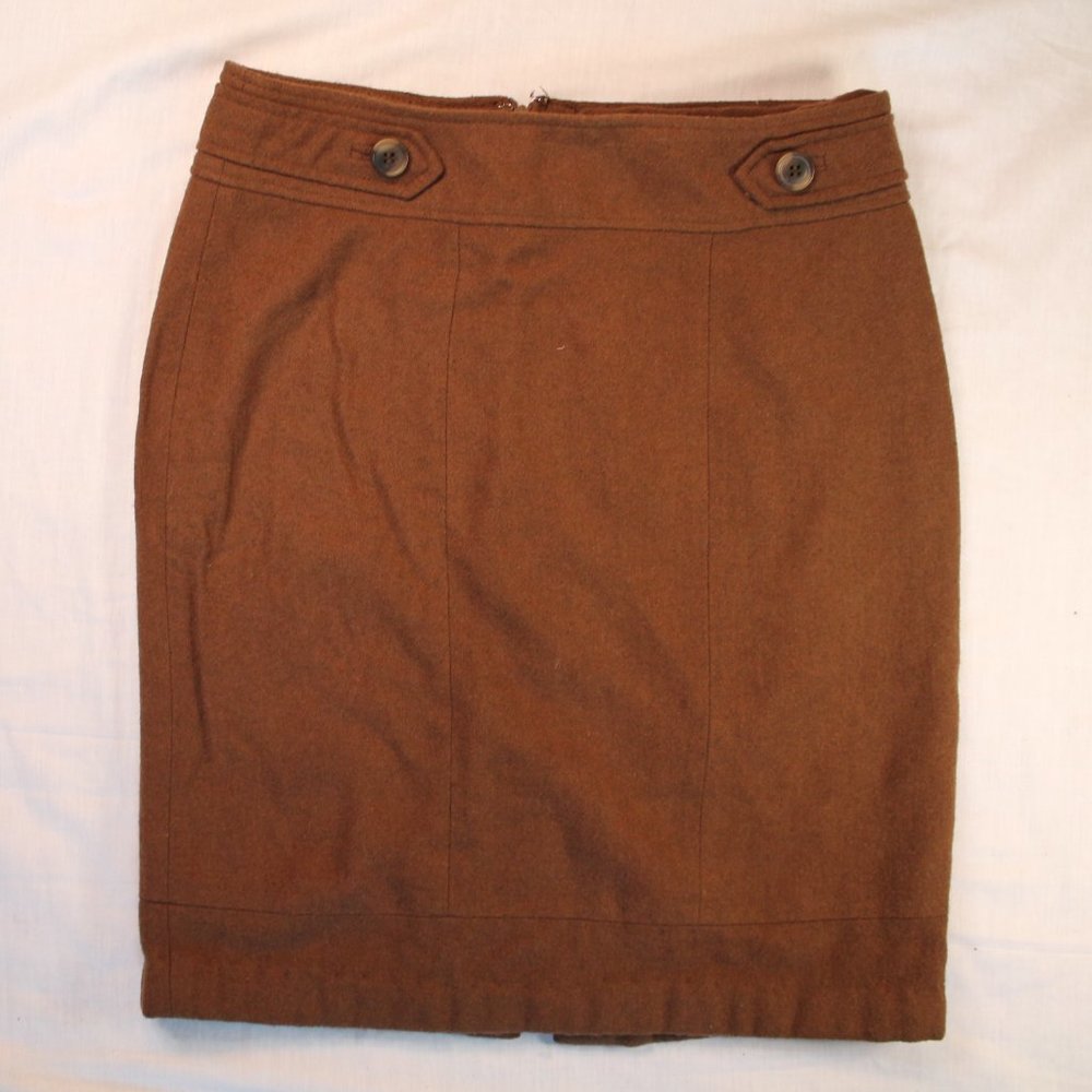 Jessica brown skirt wool size petite